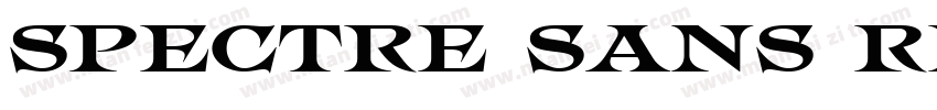 Spectre Sans Regular字体转换